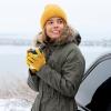 imageAmerican Trends Magic Knitted Gloves for Women Winter Warm Full Finger Mittens for Men Ladies Soft Stretchy Unisex GlovesPurple