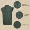 imageAmerican Trends Renaissance Costume Men Pirate Shirt Sleeveless Laceup Medieval Viking Outfit Steampunk Gothic Top TunicGreen