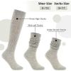 imageAmerican Trends Winter Knee High Slouch Socks for Women Soft Extra Long Scrunch Sock Slouch Boot SocksRed