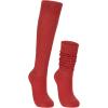 imageAmerican Trends Winter Knee High Slouch Socks for Women Soft Extra Long Scrunch Sock Slouch Boot SocksRed