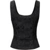 imageAmerican Trends Women Pirate Renaissance Vest Cosplay Costume Waistcoat Halloween Steampunk Gothic Medieval BodiceVintage Black
