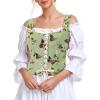 imageAmerican Trends Women Pirate Renaissance Vest Cosplay Costume Waistcoat Halloween Steampunk Gothic Medieval BodiceVintage Butterfly