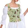 imageAmerican Trends Women Pirate Renaissance Vest Cosplay Costume Waistcoat Halloween Steampunk Gothic Medieval BodiceVintage Butterfly