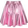 imageAmerican Trends Womens Mini Skirt Pleated Flared Skater Skirt Metallic Skirt Athletic Tennis SkirtCandy Pink