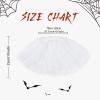 imageWomens Tutu Skirt Elastic 5 Layered Vintage Tulle Ballet Skirt Party Festival Costume01white