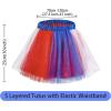 imageWomens Tutu Skirt Elastic 5 Layered Vintage Tulle Ballet Skirt Party Festival CostumeFlag