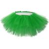 imageWomens Tutu Skirt Elastic 5 Layered Vintage Tulle Ballet Skirt Party Festival CostumeGreen