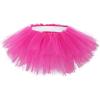imageWomens Tutu Skirt Elastic 5 Layered Vintage Tulle Ballet Skirt Party Festival CostumeHot Pink
