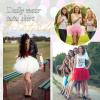 imageWomens Tutu Skirt Elastic 5 Layered Vintage Tulle Ballet Skirt Party Festival CostumeHot Pink