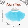 imageWomens Tutu Skirt Elastic 5 Layered Vintage Tulle Ballet Skirt Party Festival CostumeLight Blue