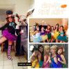 imageWomens Tutu Skirt Elastic 5 Layered Vintage Tulle Ballet Skirt Party Festival CostumeOrange