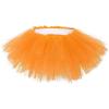 imageWomens Tutu Skirt Elastic 5 Layered Vintage Tulle Ballet Skirt Party Festival CostumeOrange