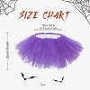 imageWomens Tutu Skirt Elastic 5 Layered Vintage Tulle Ballet Skirt Party Festival CostumePurple