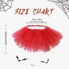 imageWomens Tutu Skirt Elastic 5 Layered Vintage Tulle Ballet Skirt Party Festival CostumeRed