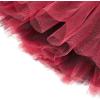imageWomens Tutu Skirt Elastic 5 Layered Vintage Tulle Ballet Skirt Party Festival CostumeRed Black