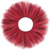 imageWomens Tutu Skirt Elastic 5 Layered Vintage Tulle Ballet Skirt Party Festival CostumeRed Black