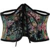 imageAmerican Trends Corset Belt for Women Renaissance Corset Lace Up Zipper Floral Corset Medieval Ren Faire AccessoriesBlack Floral