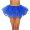 imageWomens Tutu Skirt Elastic 5 Layered Vintage Tulle Ballet Skirt Party Festival Costume02royal Blue