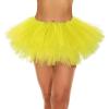 imageWomens Tutu Skirt Elastic 5 Layered Vintage Tulle Ballet Skirt Party Festival CostumeYellow