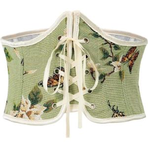 imageAmerican Trends Corset Belt for Women Renaissance Corset Lace Up Zipper Floral Corset Medieval Ren Faire AccessoriesVintage Butterfly