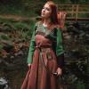 image2 Pcs Medieval Belt Renaissance Belt Viking Belt Ren Faire Leather Belt Pouch Renaissance AccessoriesBrowndragon