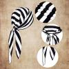 imageAmerican Trends Pirate Skirt Dress Halloween Costume Women Men Pirate Head Scarf Pirate Cosplay Accessories Bandana HeadbandBlack  White