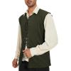 imageAmerican Trends Renaissance Costume Men Renaissance Vest Costume Medieval Costumes Laceup Waistcoat Halloween Pirate VestArmy Green