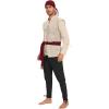 imageAmerican Trends Renaissance Costume Men Renaissance Vest Costume Medieval Costumes Laceup Waistcoat Halloween Pirate VestBeige