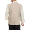 imageAmerican Trends Renaissance Costume Men Renaissance Vest Costume Medieval Costumes Laceup Waistcoat Halloween Pirate VestBeige