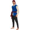 imageAmerican Trends Renaissance Costume Men Renaissance Vest Costume Medieval Costumes Laceup Waistcoat Halloween Pirate VestBlue