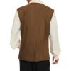imageAmerican Trends Renaissance Costume Men Renaissance Vest Costume Medieval Costumes Laceup Waistcoat Halloween Pirate VestBrown
