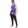 imageAmerican Trends Renaissance Costume Men Renaissance Vest Costume Medieval Costumes Laceup Waistcoat Halloween Pirate VestPurple