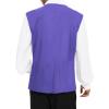 imageAmerican Trends Renaissance Costume Men Renaissance Vest Costume Medieval Costumes Laceup Waistcoat Halloween Pirate VestPurple