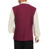 imageAmerican Trends Renaissance Costume Men Renaissance Vest Costume Medieval Costumes Laceup Waistcoat Halloween Pirate VestWine Red