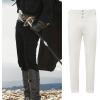 imageGothic Pants for Men Cosplay Victorian Pants Steampunk Costume Pants Halloween Medieval Vintage Cosplay Trousers Pirate PantsWhite