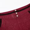 imageGothic Pants for Men Cosplay Victorian Pants Steampunk Costume Pants Halloween Medieval Vintage Cosplay Trousers Pirate PantsWine Red