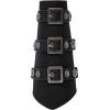 imageLeather Gauntlet Wristband Medieval Bracers 1 Pair Viking Wrist Retro Renaissance Guards Vintage Costumes AccessoriesBlack