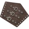 imageLeather Gauntlet Wristband Medieval Bracers 1 Pair Viking Wrist Retro Renaissance Guards Vintage Costumes AccessoriesCoffee