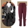 imageMens Pirate Pants Ankle Banded Renaissance Pants Medieval Viking Navigator Pants Halloween Costume Cosplay with DrawstringsWine Red