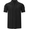 imageMens Pirate Shirt Medieval Renaissance Viking Costume Short Sleeve Shirt Steampunk Retro Gothic Costume TopZ Black