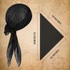 imagePirate Costume Accessories Women Men 2 Pairs Pirate Scarf Hat Sash Belt Halloween Cosplay Pirate Scarf Bandana Headband2 Wine Red and Black