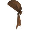 imagePirate Costume Halloween Women Men Pirate Head Scarf Hat Accessories Cosplay Pirate Waist Belt Bandana Headband Renaissance05 Brown