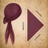 imagePirate Costume Halloween Women Men Pirate Head Scarf Hat Accessories Cosplay Pirate Waist Belt Bandana Headband Renaissance2 Wine Red and Red