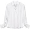 imagePirate Shirt Men Renaissance Faire Costume Medieval Victorian Shirt Vampire Gothic Steampunk Costume Halloween Cosplay TopsA White