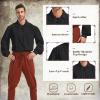 imagePirate Shirt Men Renaissance Faire Costume Medieval Victorian Shirt Vampire Gothic Steampunk Costume Halloween Cosplay TopsBlack