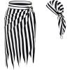 imageAmerican Trends Pirate Skirt Dress Halloween Costume Women Men Pirate Head Scarf Pirate Cosplay Accessories Bandana HeadbandBlack  White