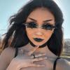 imageAmerican Trends Bat Sunglasses Fire Flame Sunglasses for Women Men Funky Rimless Eye Glasses for Halloween PartyBat Grey
