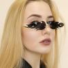 imageAmerican Trends Bat Sunglasses Fire Flame Sunglasses for Women Men Funky Rimless Eye Glasses for Halloween PartyC Colors2