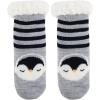 imageAmerican Trends Fuzzy Socks for Girls Winter Fleece Toddler Kids Socks Non Skid Thick Warm Baby Boys SocksBlack Penguin