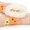imageAmerican Trends Fuzzy Socks for Girls Winter Fleece Toddler Kids Socks Non Skid Thick Warm Baby Boys SocksCoffee Giraffe